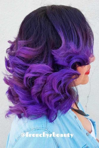 35 Unique Purple And Black Hair Combinations