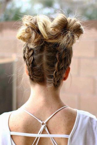Simple Space Hair Buns picture2