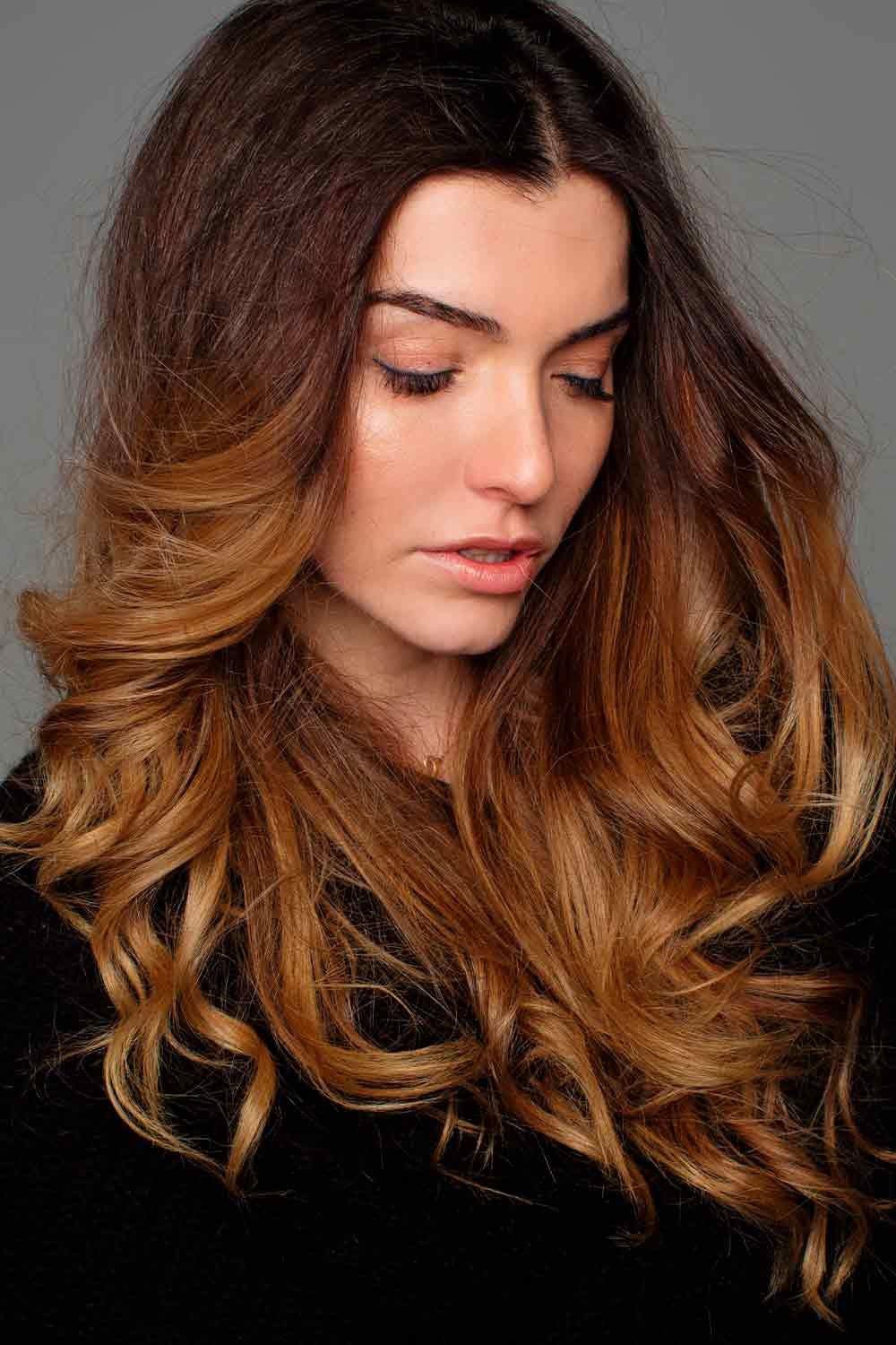 Brown Ombre For Long Hair #lovehairstyles #fallhaircolors #brownhair