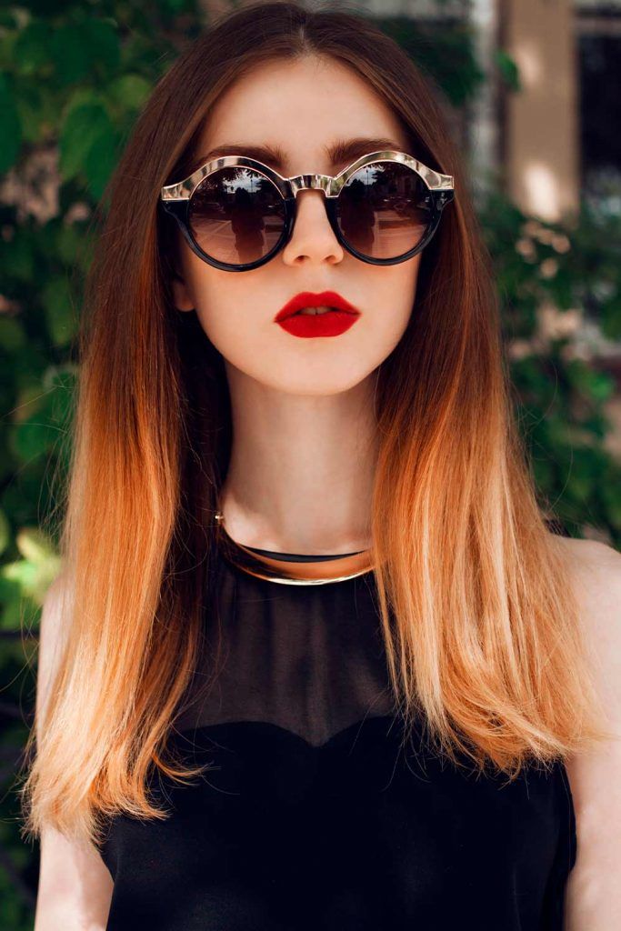 Chic Ombre In Warm Tones #lovehairstyles #fallhaircolors #ombrehair