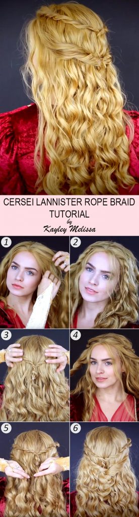 Cersei Lannister Rope Braid Tutorial