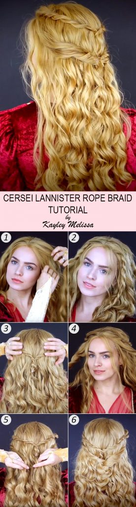 cersei lannister hair tutorial