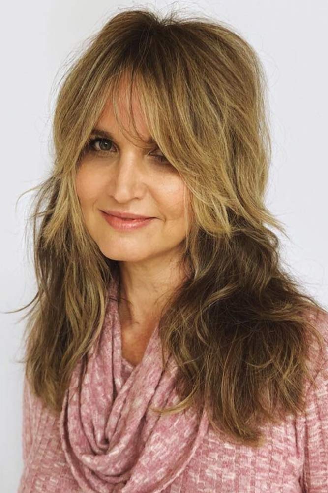 Long hairstyles for ladies over 50