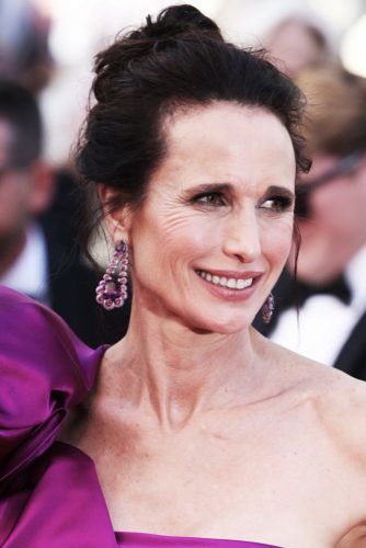 Messy High Bun Updo #updo #hairstylesforwomenover50
