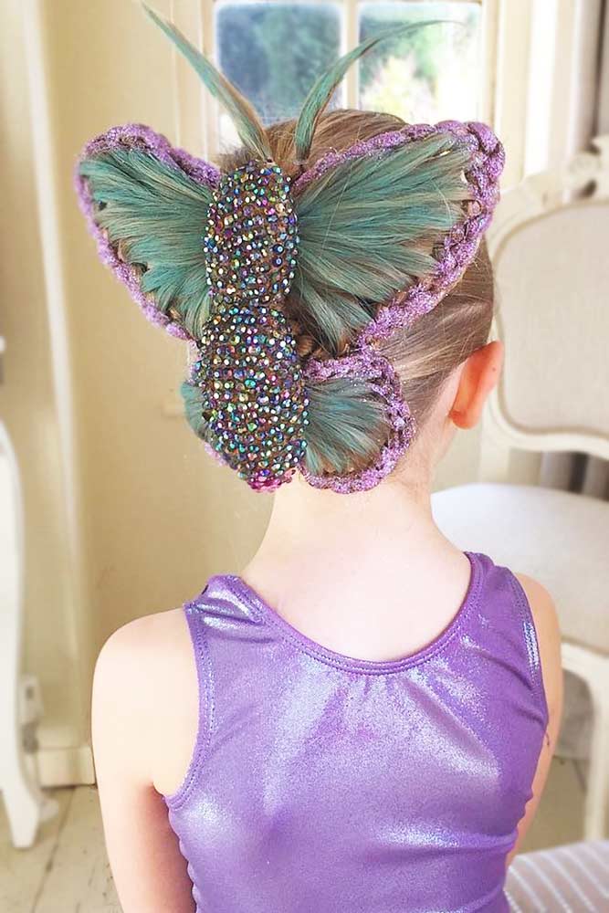 Little Fairy Hairstyles Braided Updo #haloweenhairstyles #braids #updo