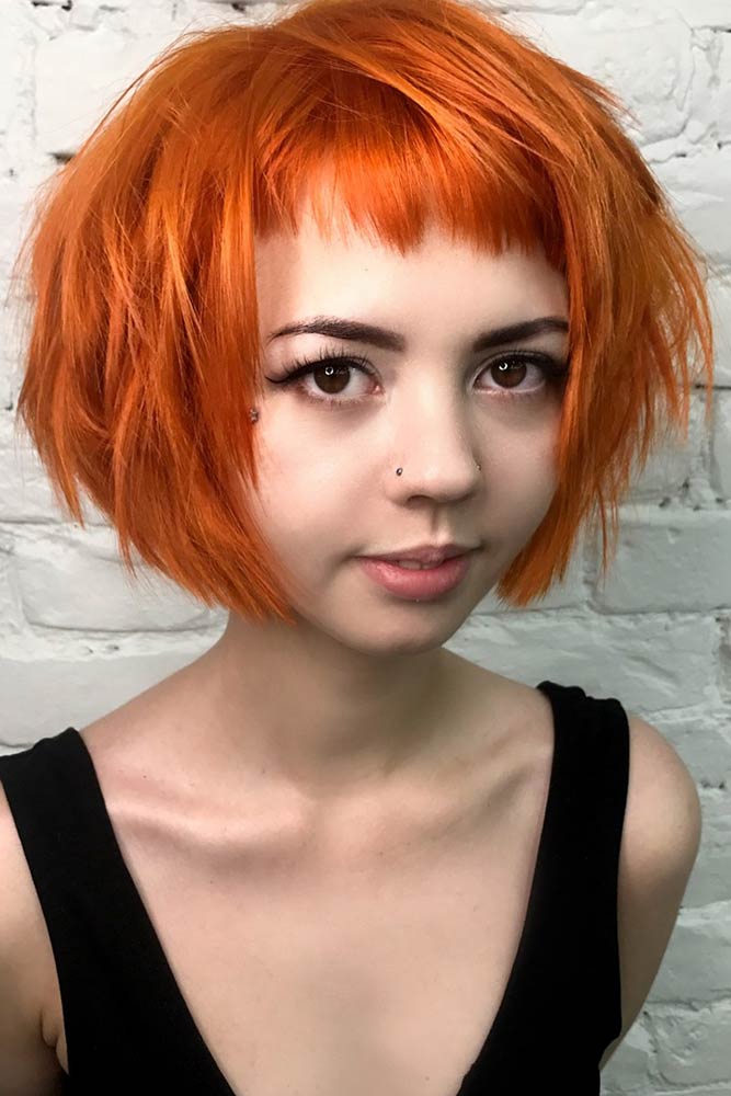 Bob Haircut Bangs