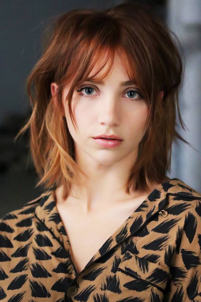 Wispy Bob With Layers And Bangs #bangs #bob