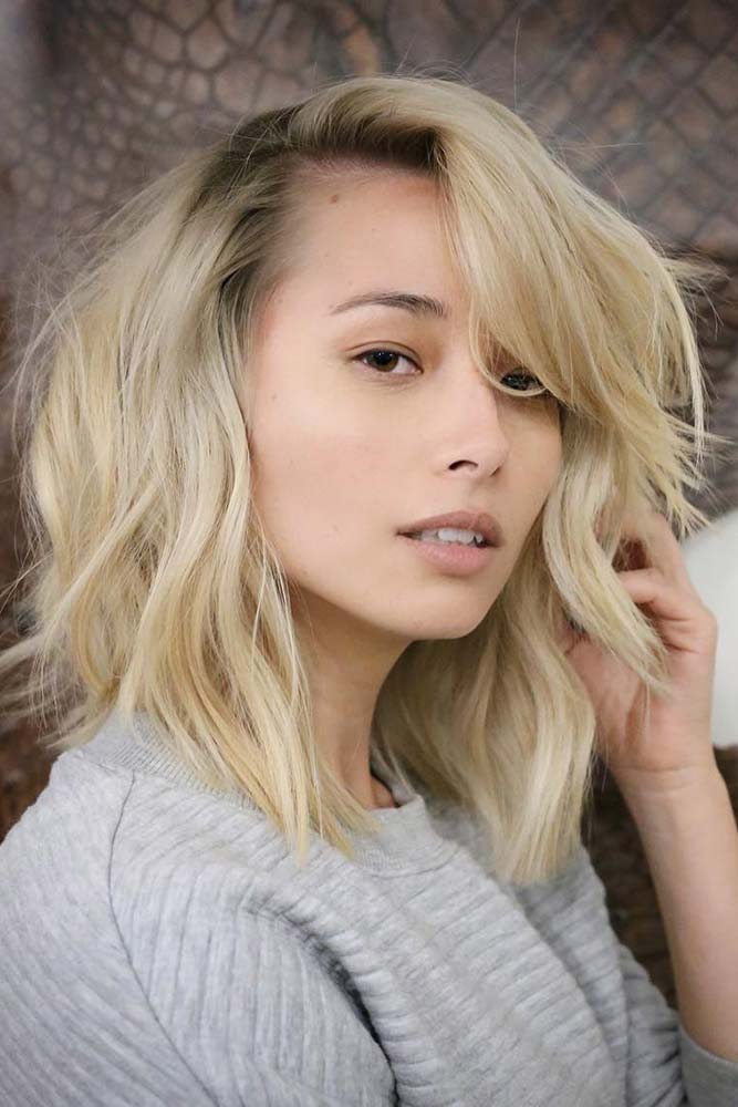 24 Ideas With Edge For A Long Bob Haircut With Bangs | LoveHairStyles