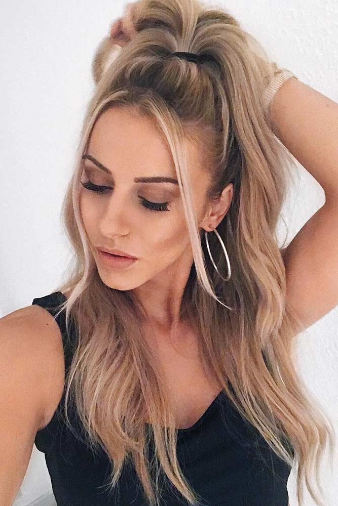 37 Miraculous Ideas For Half Ponytail Upgrade LoveHairStyles 37 Miraculous Ideas For Half Ponytail Upgrade LoveHairStyles