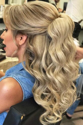 21 Miraculous Ideas For Half Ponytail Upgrade Lovehairstyles