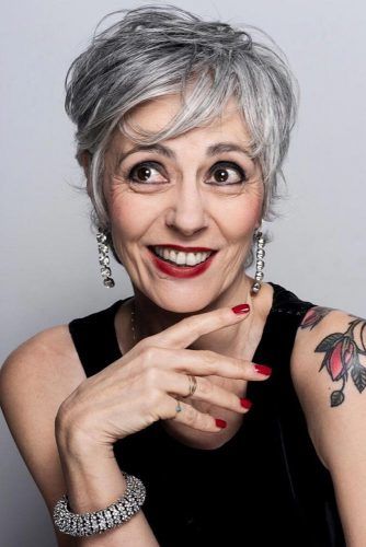 Hairstyles For Gray Hair Over 60