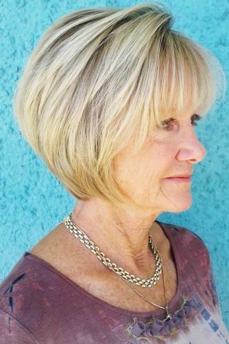 Short Hairstyles For Fine Straight Hair Over 60