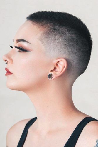 Super Short Buzz Haircut Dark Faded 334x500 