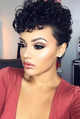 Short Curly Hair Up Styles