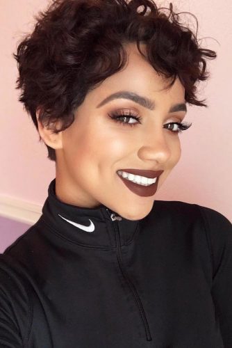 Curly Hair Pixie Cut