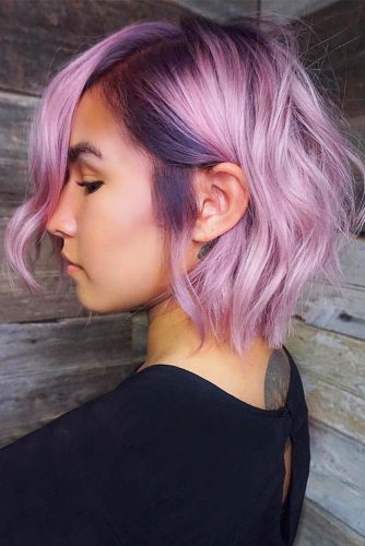 Featured image of post Purple And Pink Hair Short / Short brown hair hair color pink.