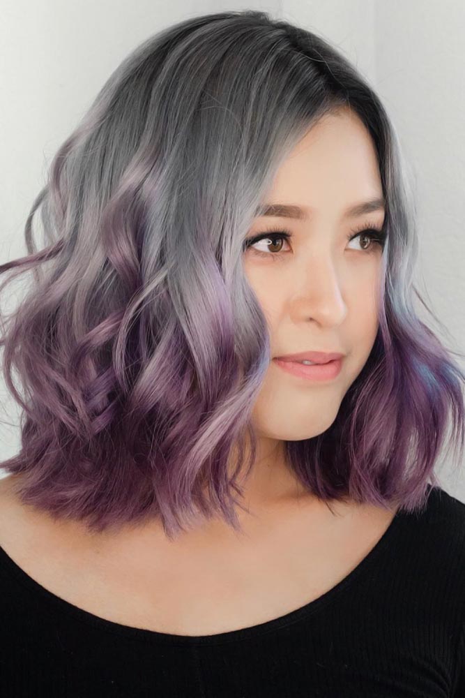 50 Cosmic Dark Purple Hair Hues For The New Image | LoveHairStyles