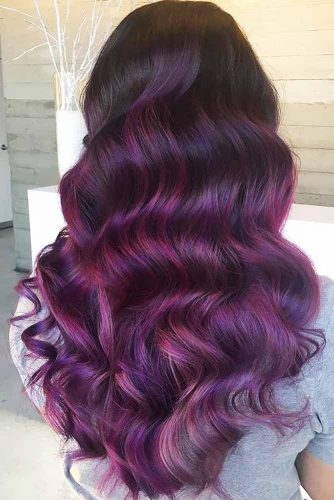 50 Cosmic Dark Purple Hair Hues For The New Image