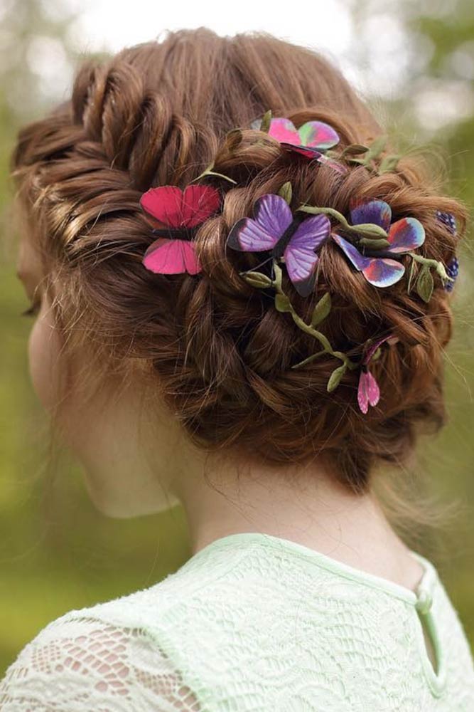 Updo Fishtail Braids