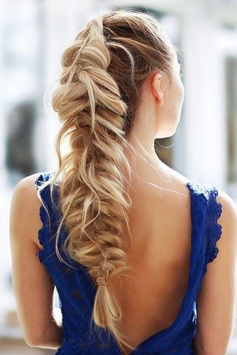 Messy Fishtail Faux Hawk #fishtailbraids #braids