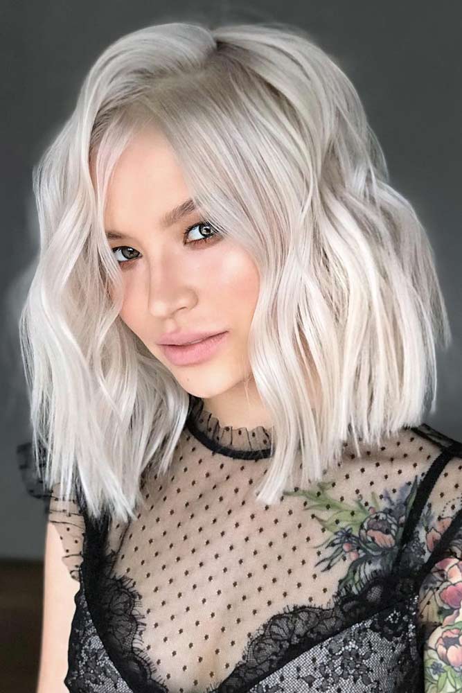 Blonde Blunt Bob Cut Hair #lobhaircut #haircuts #bobhaircut