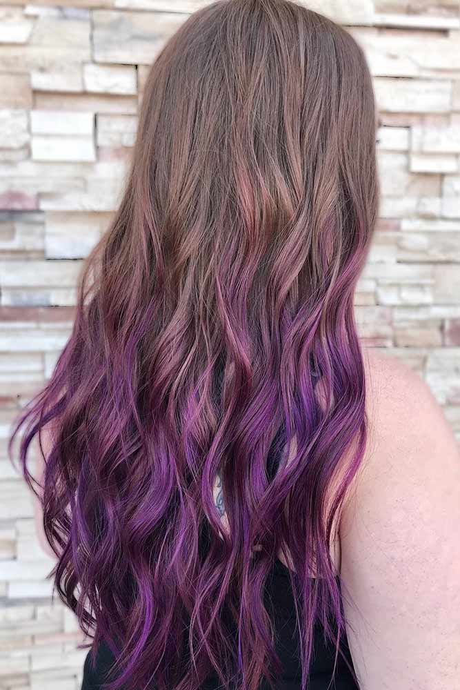22 Exotic Shades Of Purple Ombre Hair 