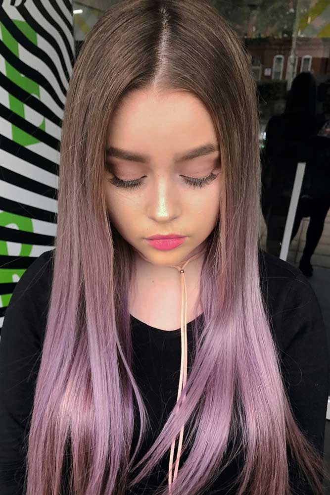 Smoky Lavender Ombre Hair picture1