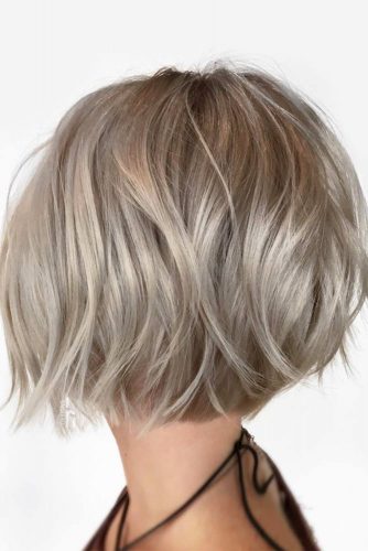 Very Short Bob Haircut #shortbobhairstyles #bobhairstyles #hairstyles #haircuts #silvercolor