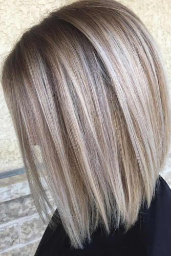 A Line Haircut Blonde