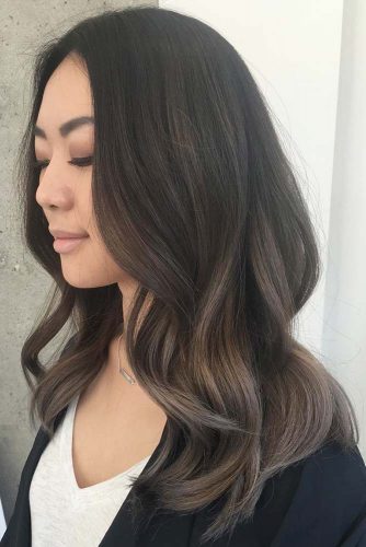 Ash Brown Balayage On Black Hair Find Your Perfect Hair Style