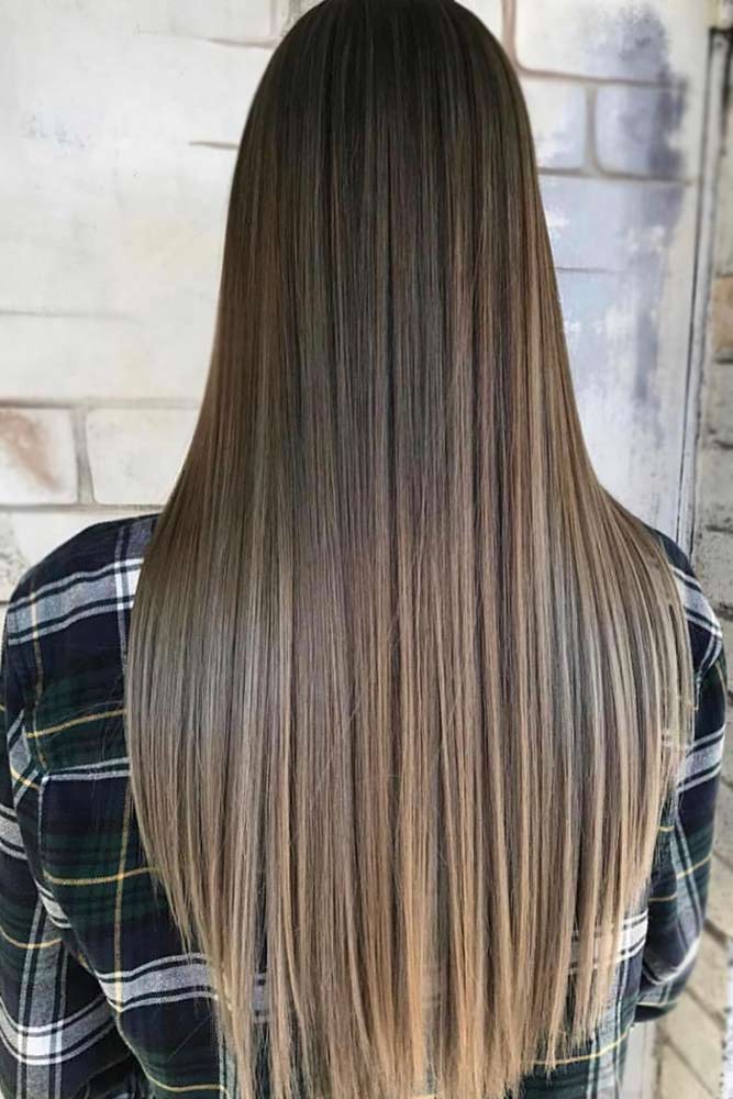 Long Straight Brown Hair With Blonde Highlights Best Sale, 58% OFF |  