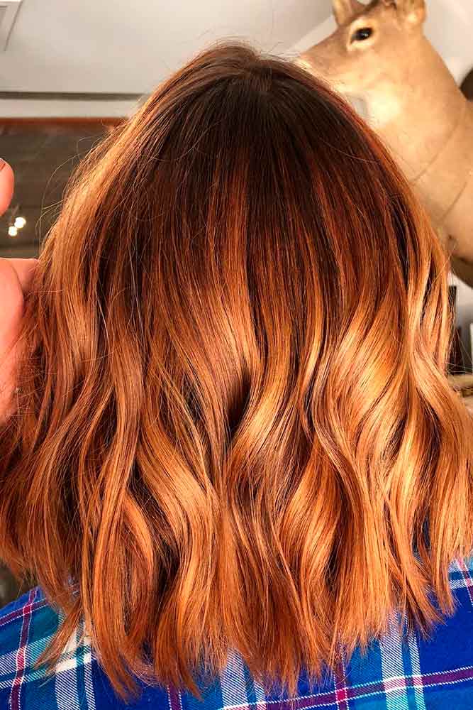 Auburn Hair Color With Highlights