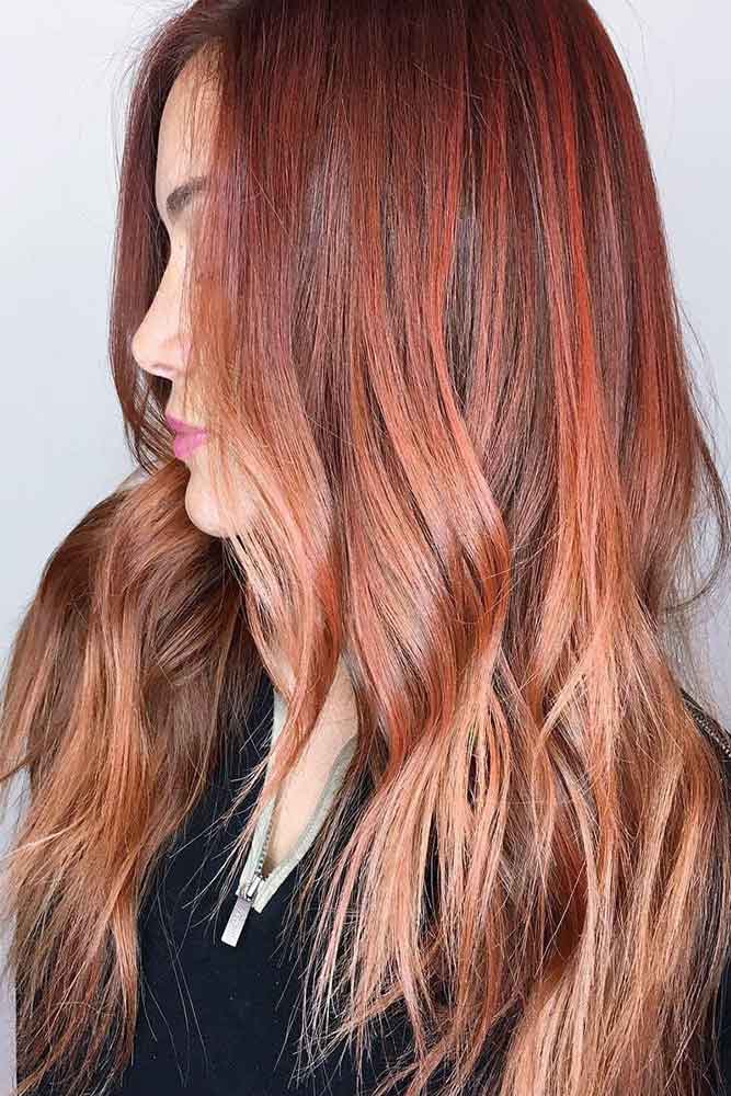 light auburn hair ombre