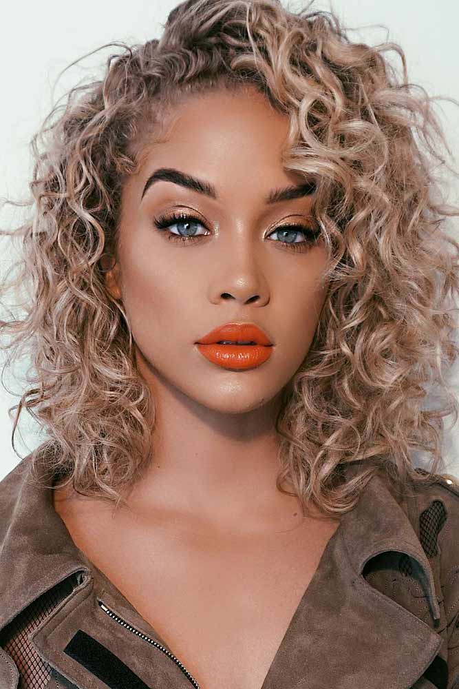 curly hair color ideas 2019 highlights