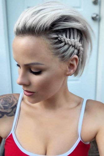 Braided Long Pixie With Pompadour #pompadourhairstyle #haircuts #hairstyles