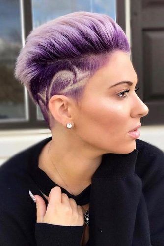 Violet Pompadour Hairstyle #pompadourhairstyle #haircuts #hairstyles