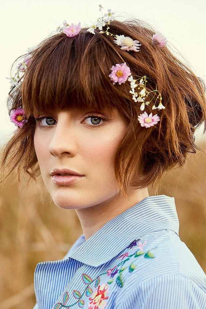 24 Styles For Short Hair With Bangs - Love Hairstyles