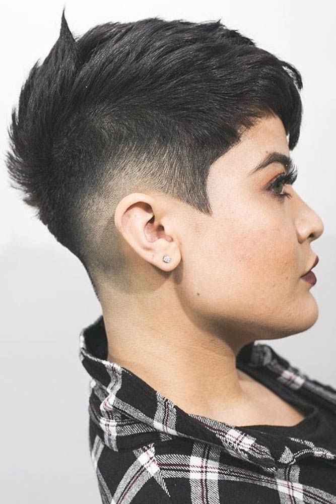 Layered Taper Haircut Fade Brunette #taperhaircutwomen