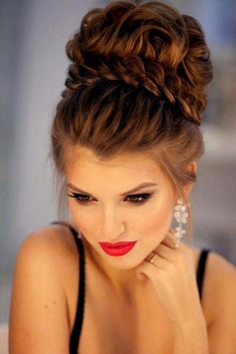 French Braided Updo #braids #updo #bun