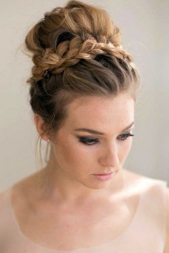 Braided Updo Crown #braids #updo #bun