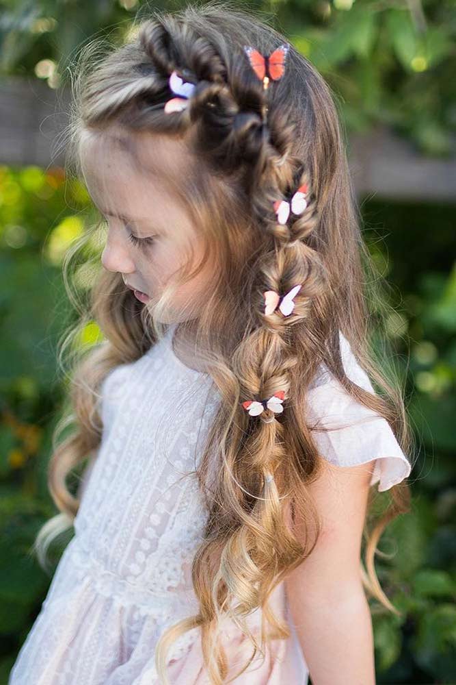 cute little girl with brown hair