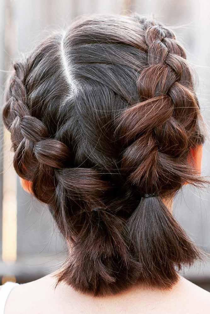 Double Dutch Braids For Short Hair