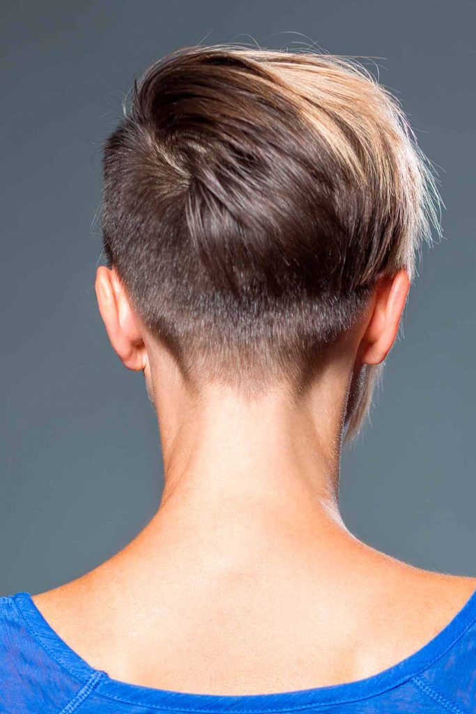 2018 undercut frauen Undercut Short