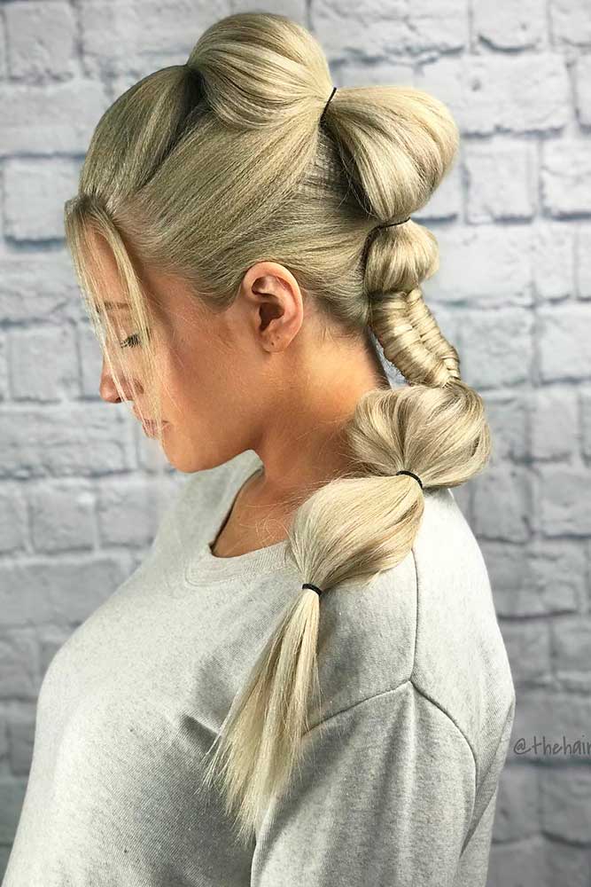 Bubble Braid Mohawk Style