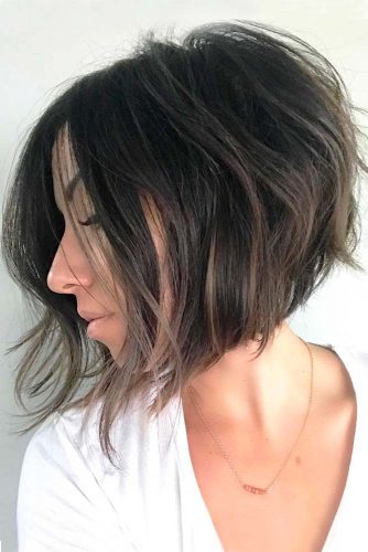 Angled Bob Bob Short Black Hairstyles