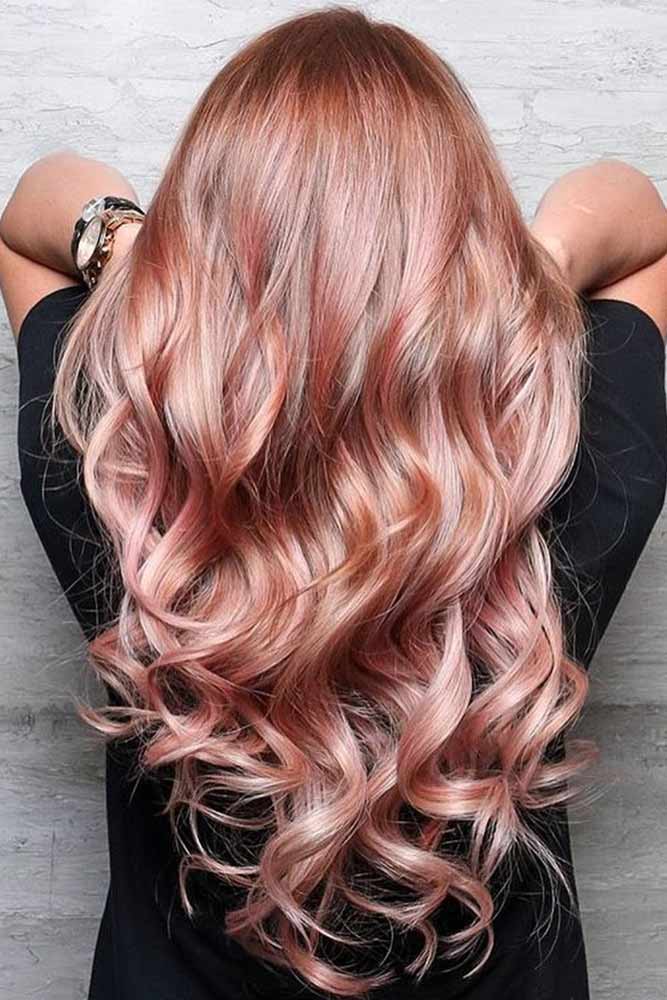 Teknologi røre ved Jeg bærer tøj Why And How To Get A Rose Gold Hair Color | LoveHairStyles.com