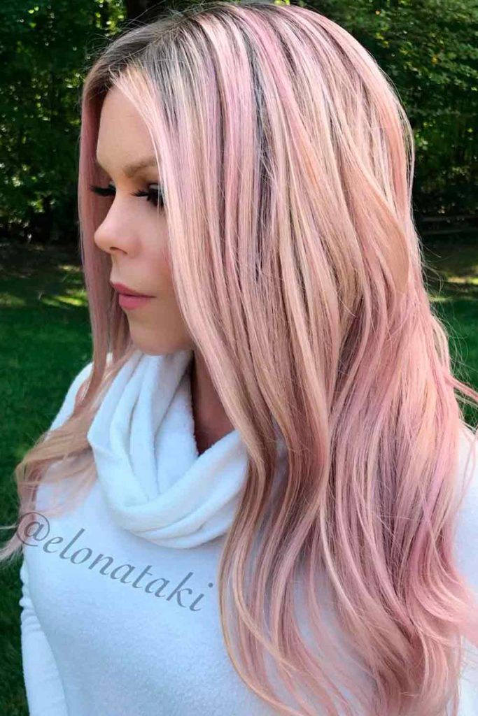 Pale Rose Gold Hair