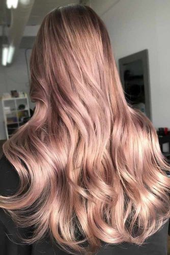 Pale Rose Gold Sleek #rosegoldhair