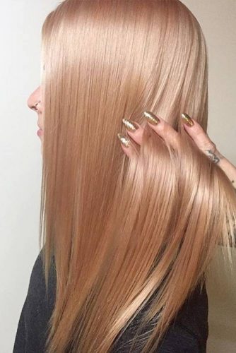 Peach Rose Gold Hair picture2