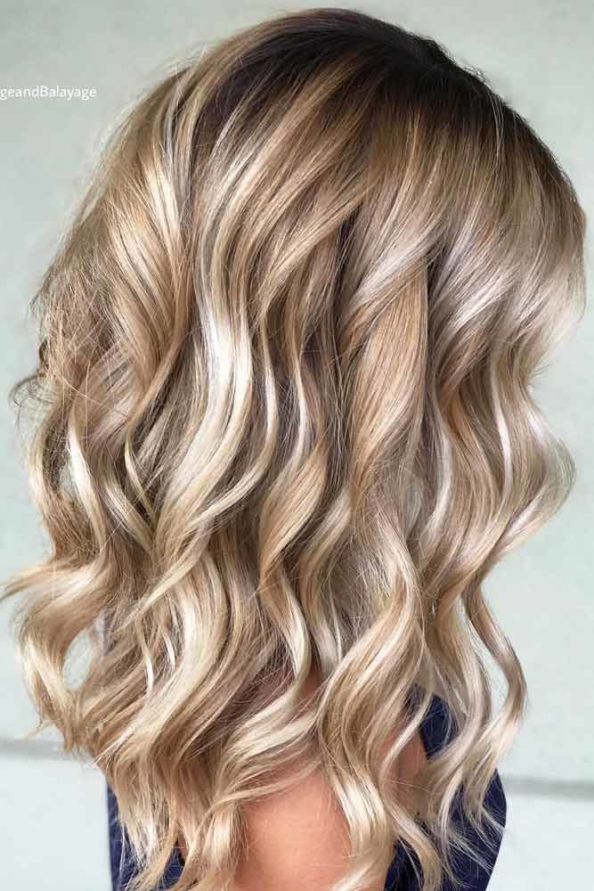 Layered Pretty Hair Waves Highlights #wavyhair #wavyhairstyles #wavyhaircuts